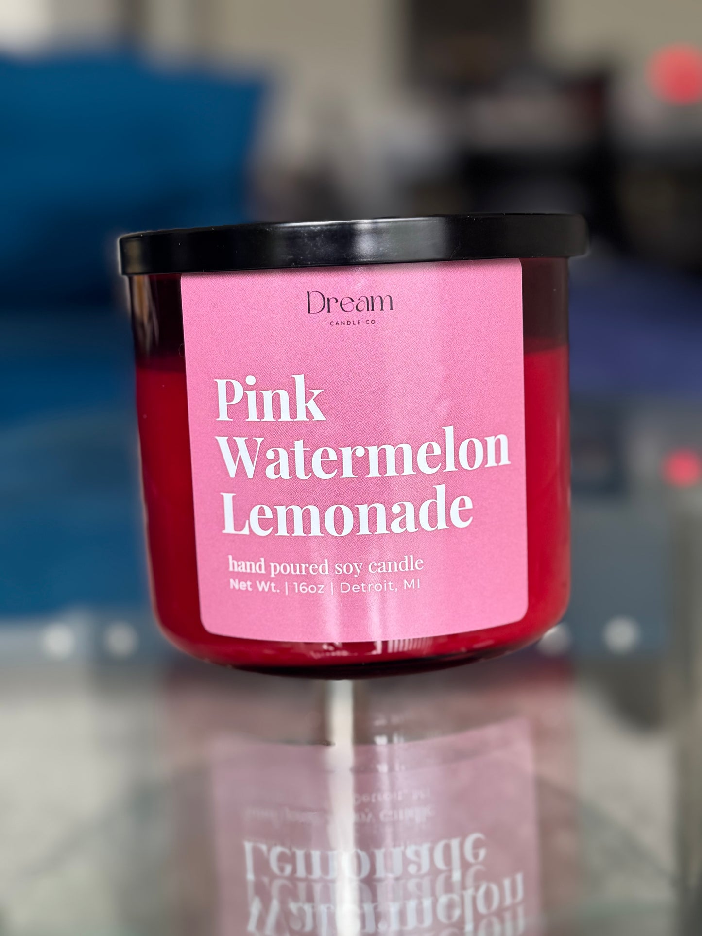 Pink Watermelon Lemonade 3 Wick